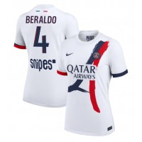 Paris Saint-Germain Lucas Beraldo #4 Vonkajší Ženy futbalový dres 2025-26 Krátky Rukáv